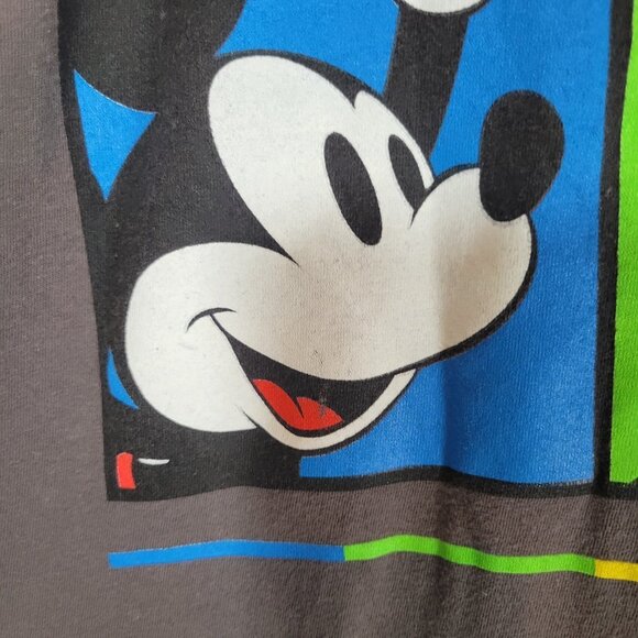 Mickey Mouse Womens Tshirt Short Sleeve Gray Size Large - Picture 2 of 7